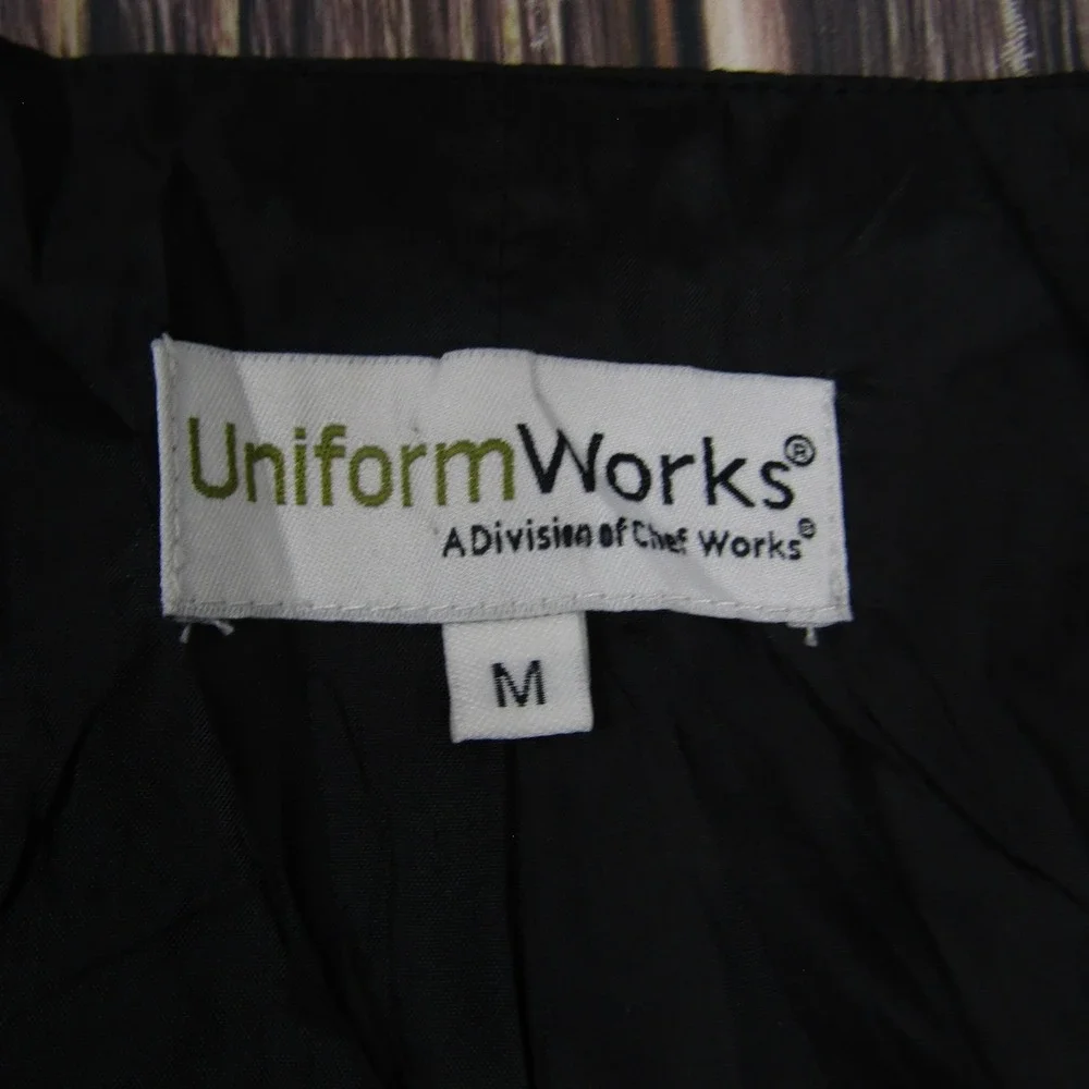 Suit‎ Vest UniformWorks Mens M Black Solid Polyester 3 Piece Formal Business